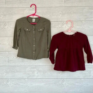 Carter’s toddler girl’s long sleeve tops Size 18 months